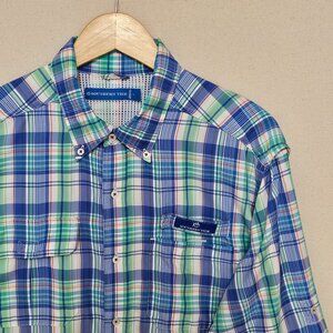 Southern Tide Shore Shot Performance Fishing Sport Shirt L